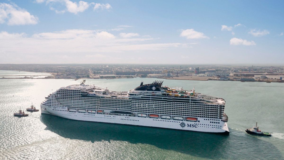 El MSC World Asia ultima los preparativos para su estreno en Barcelona a finales de a&ntilde;o