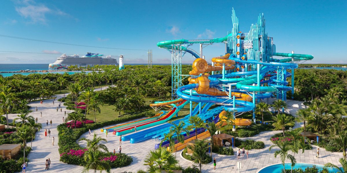 Así es el megaparque acuático que NCL abrirá en septiembre en su isla de Bahamas